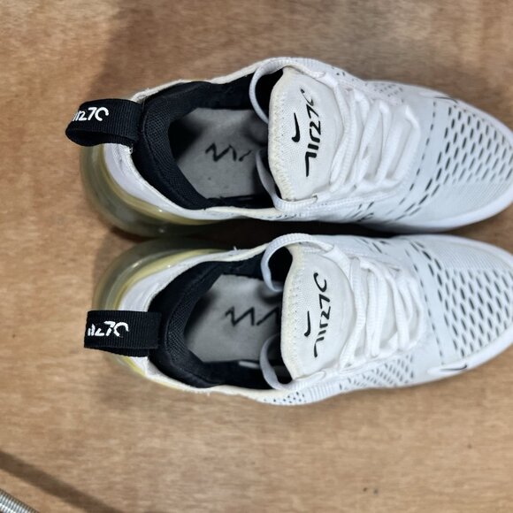 Nike Air Max 270 Women's Size 8 AH6789-100 White Black Running Athletic Shoes - Picture 8 of 9